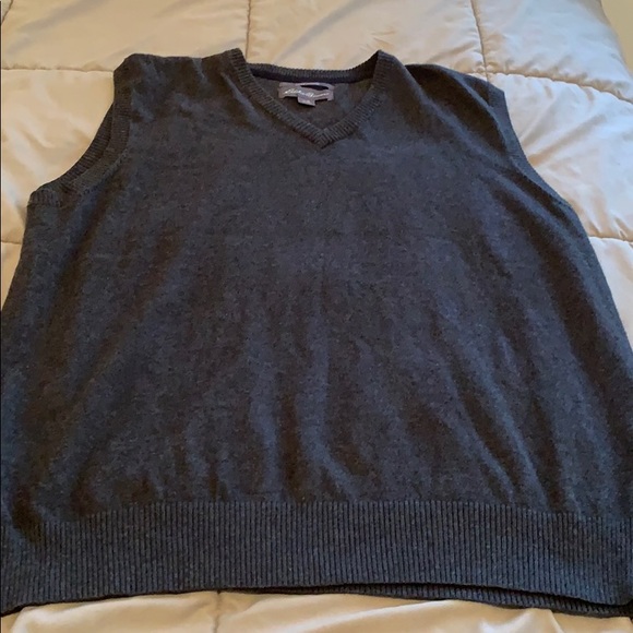 Eddie Bauer Cotton Cashmere Sweater Vest - Picture 2 of 3